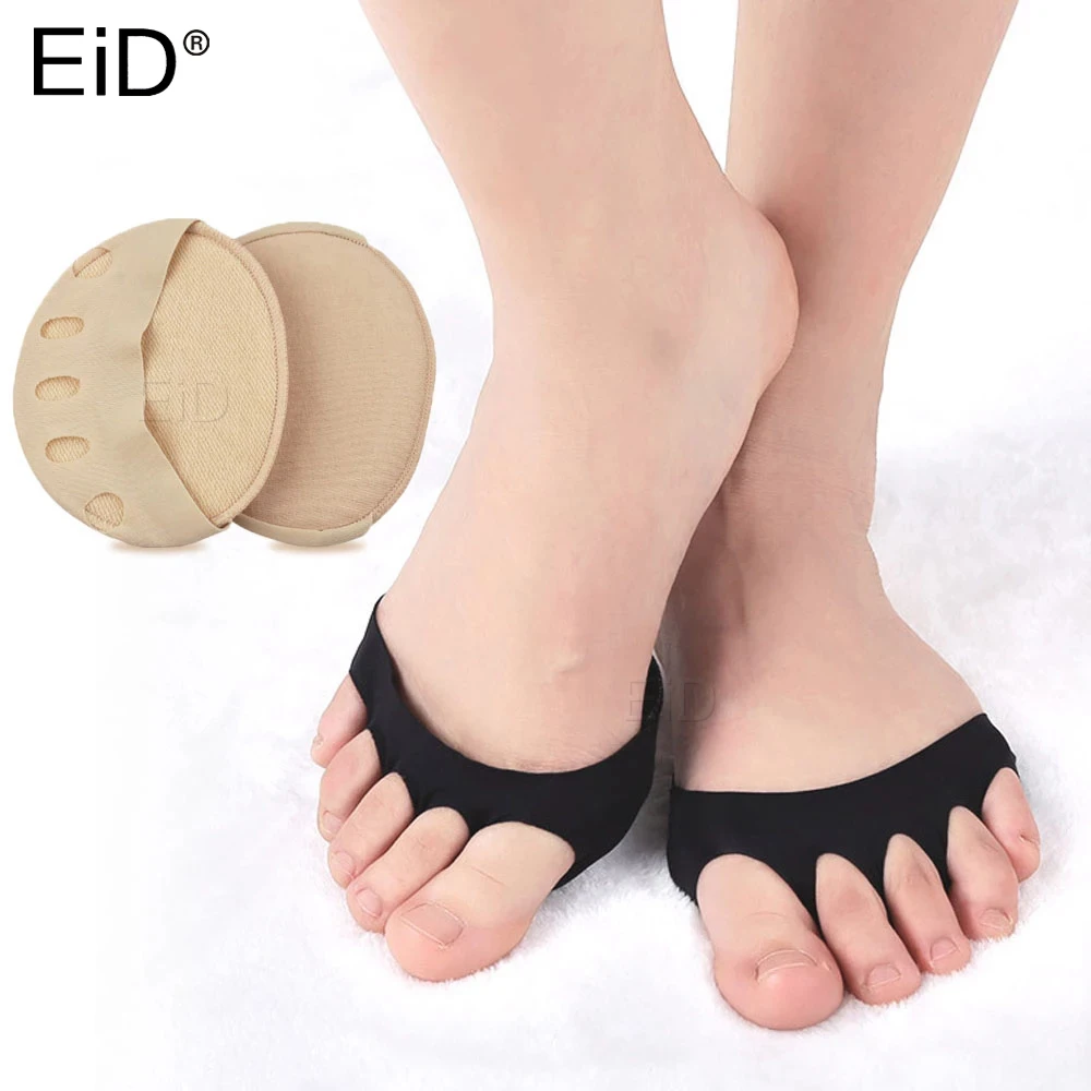 EiD Five Toes Forefoot Pads for Women Hallux Valgus Bunion Pain Relief High Heels Half Insoles Calluses Corns Care Socks Toe Pad