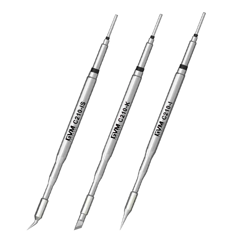 GVM C210 Series Integrated Soldering Iron Tips and Heating Core Efficient Heat Conduction Temperature Recovery for GVM T210