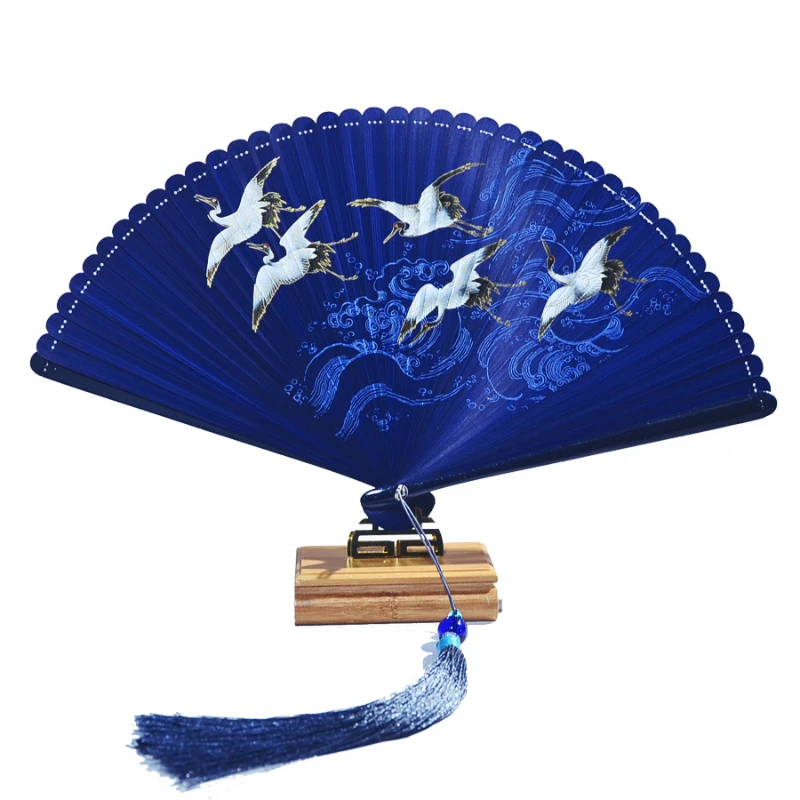 Folding Fan Chinese Style Mini Ventilador Woman Hand Fan Abanicos Para Boda Ventilatore Classical Photography Props Portable