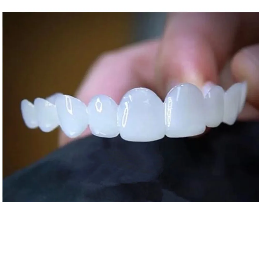 Customized Snap on Smile Dental Upper Lower False Fake Teeth Tooth Cover Smile Veneers Dentures Braces Bleach Dental Equipment