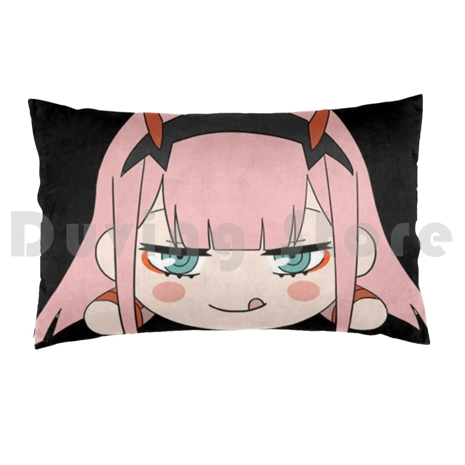 , Zero Two , 02 Pillow Case Printed 35x50 Darling In Franxx Anime Manga Japanese Cute