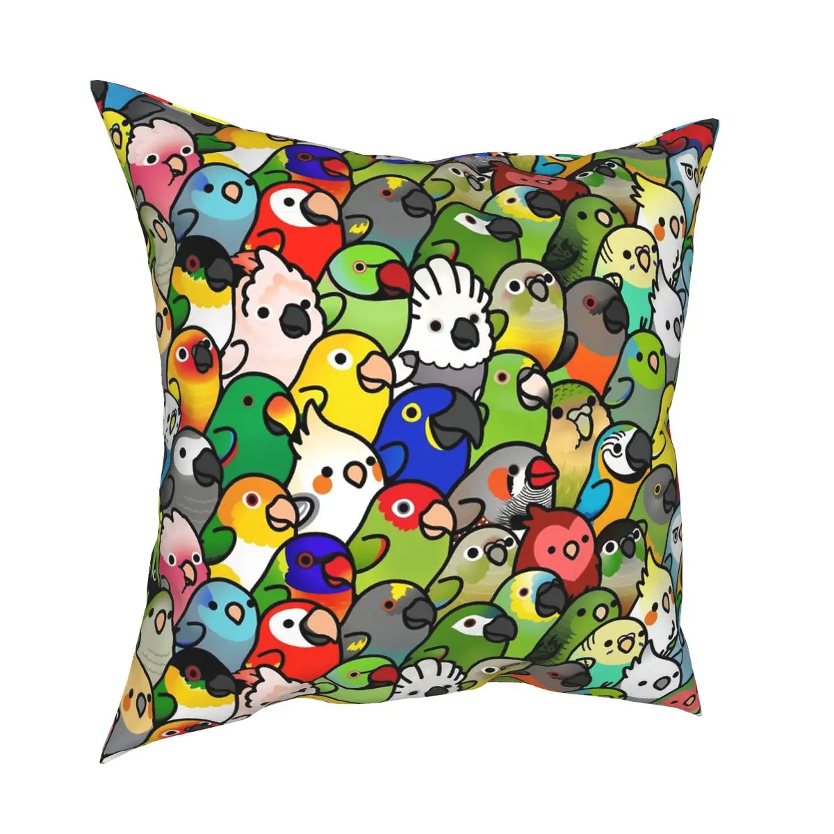 Everybirdy Square Pillowcase Polyester Pattern Zip Decor Pillow Case Sofa Cushion Cover