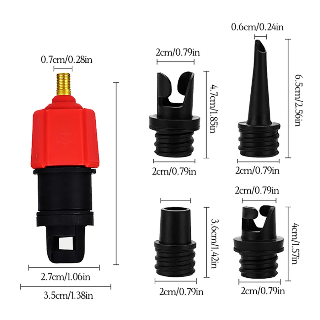 SUP Pump Adaptor Compressor Inflatable Air Valve Converter Adapter for Paddle Board Boat Rubber Boat Canoe Inflatable Bed