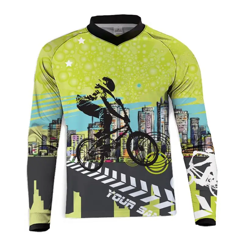 Motorcycle Jerseys Moto XC Motorcycle Summer Mountain Bike Motocross Jersey XC BMX DH MTB T Shirt Clothes