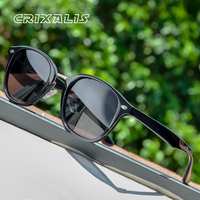 CRIXALIS Round Polarized Sunglasses Men TR90 Vintage Anti Glare Driving Sun Glasses Women 2023 Shades Male UV400 zonnebril dames