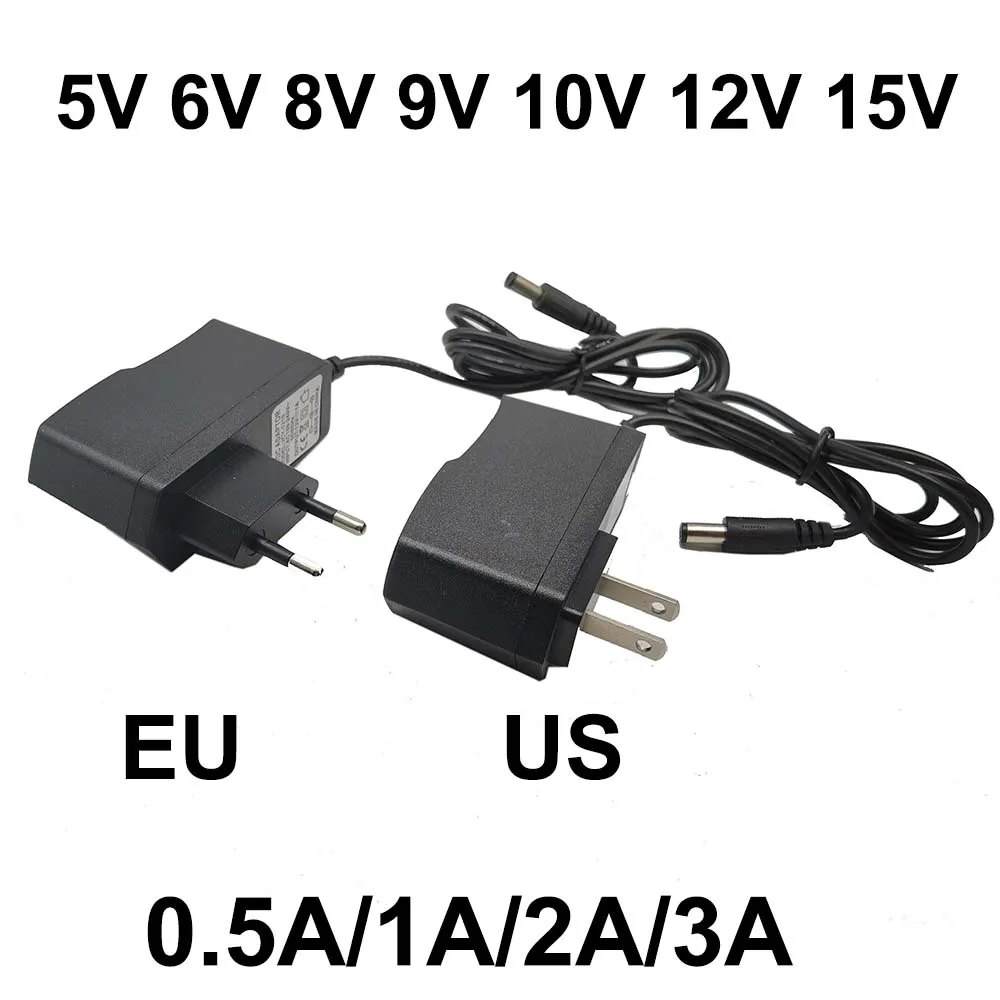 AC 110-240V DC 5V 6V 8V 9V 10V 12V 15V 0.5A 1A 2A 3A Universal Power Adapter Supply Charger adaptor Eu Us for LED light strips