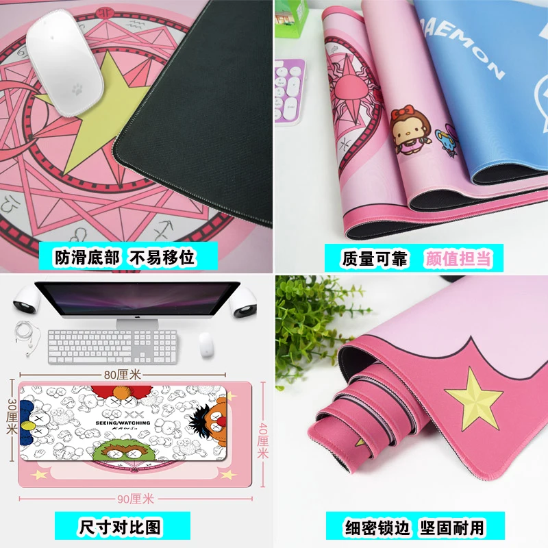 IMice كبير الرخام بساط للمكتب ماوس الوسادة البرد ألعاب جلد مقاوم للماء kawaii حصيرة مكتبية الكمبيوتر لوحة المفاتيح الجدول الديكور غطاء