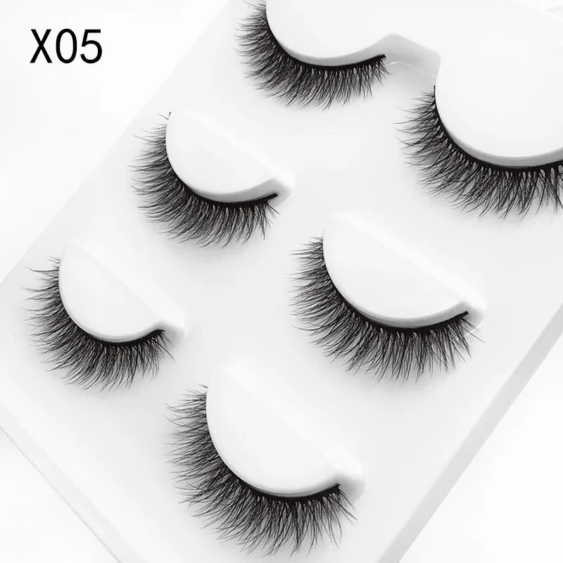 3pairs/ box Eyelashes Mink Eyelashes Natrual Long Lashes 100% Cruelty Free Mink False Lashes Reasuble High Quanlity Makeup