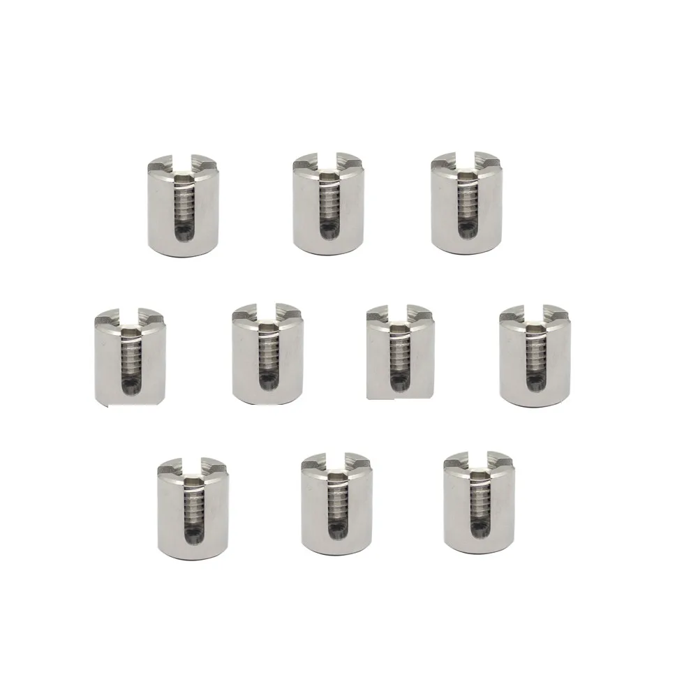 

10Pcs M10/M12/M16 90 Degree Angles Marine Grade Stainless Steel 316 Wire Rope Trellis Systems Green Wall Cross Clip Rope Clamp