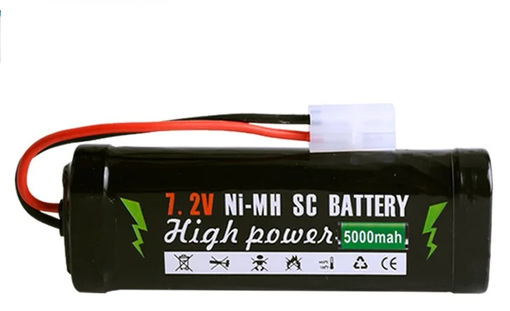 

7.2V 5000mAh Ni-MH SC battery and 7.2v charger for RC toys tank car Airplane Helicopter 7.2 v battery