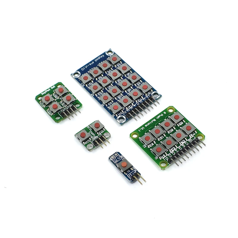 Micro Switch 1*2/2*2/2*4/4*4 Matrix Keyboard 8-bit Button Independent Button MCU External Expansion Keyboard Module