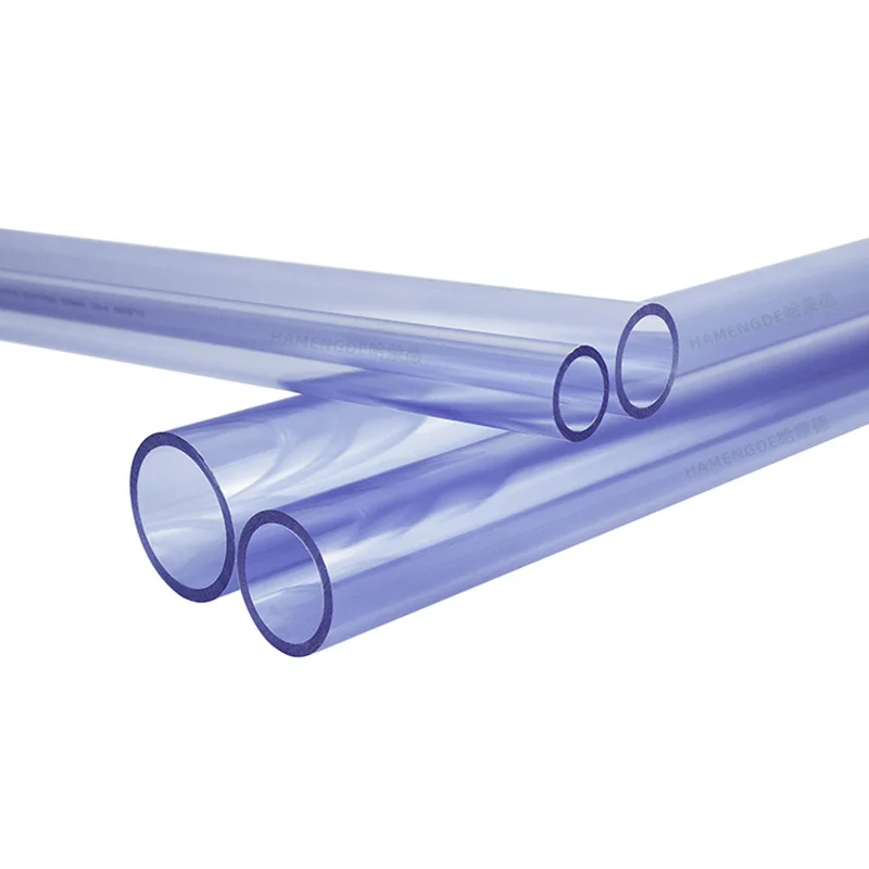 Transparent UPVC rohr PVC Rohr Aquarium Rohr Wasser Tank Armaturen Harte UPVC Rohr Wasser Garten Rohr 1Pcs 50cm