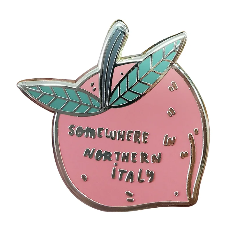 Call Me By Your Name enamel pin Elio peach badge movie fans wonderful accessory