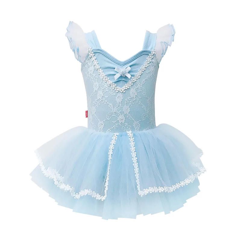 Vestido de balé infantil sem mangas, roupa de balé com manga longa, tutu infantil para performance em lago dos cisnes