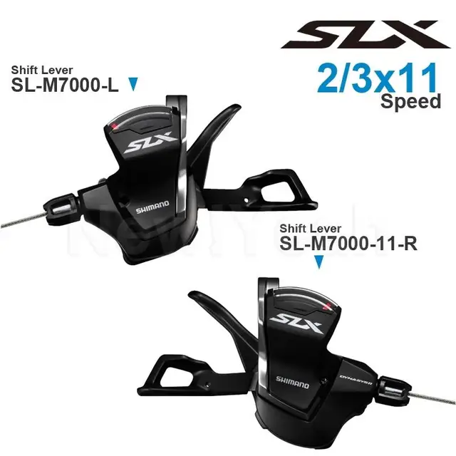 SHIMANO SLX M7000 11-biegowa dźwignia zmiany biegów SL-M7000-L SL-M7000-11-R Prawa dźwignia - Mocowanie na opaskę - 11-biegowa Części oryginalne