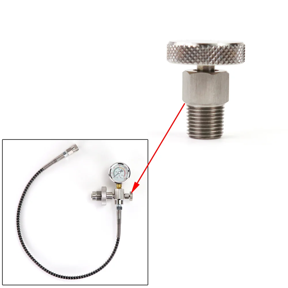 Adaptador de carga DIN G5/8 y repuestos para cilindros de buceo
