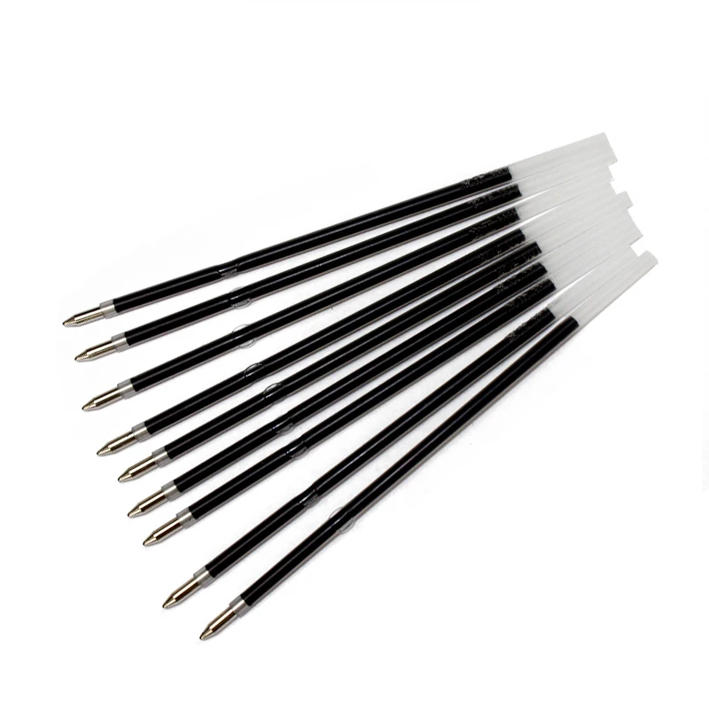 Wholesale100 Pcs 0.7mm Ballpoint Pen Refill Black Red Blue 3 Colors Office Supplies Escolar Writing Pen High Quality
