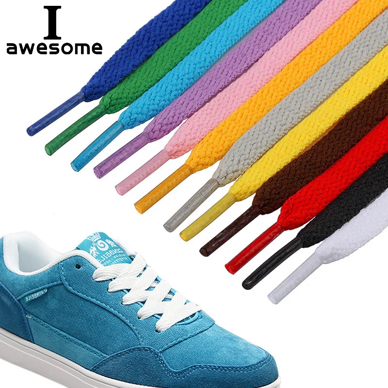 29 kolorów 1 para sznurowadeł Płaskie popularne sznurowadła do butów sportowych Casual Canvas Unisex Sznurowadła poliestrowe Długość sznurowadła 80 100 120 CM