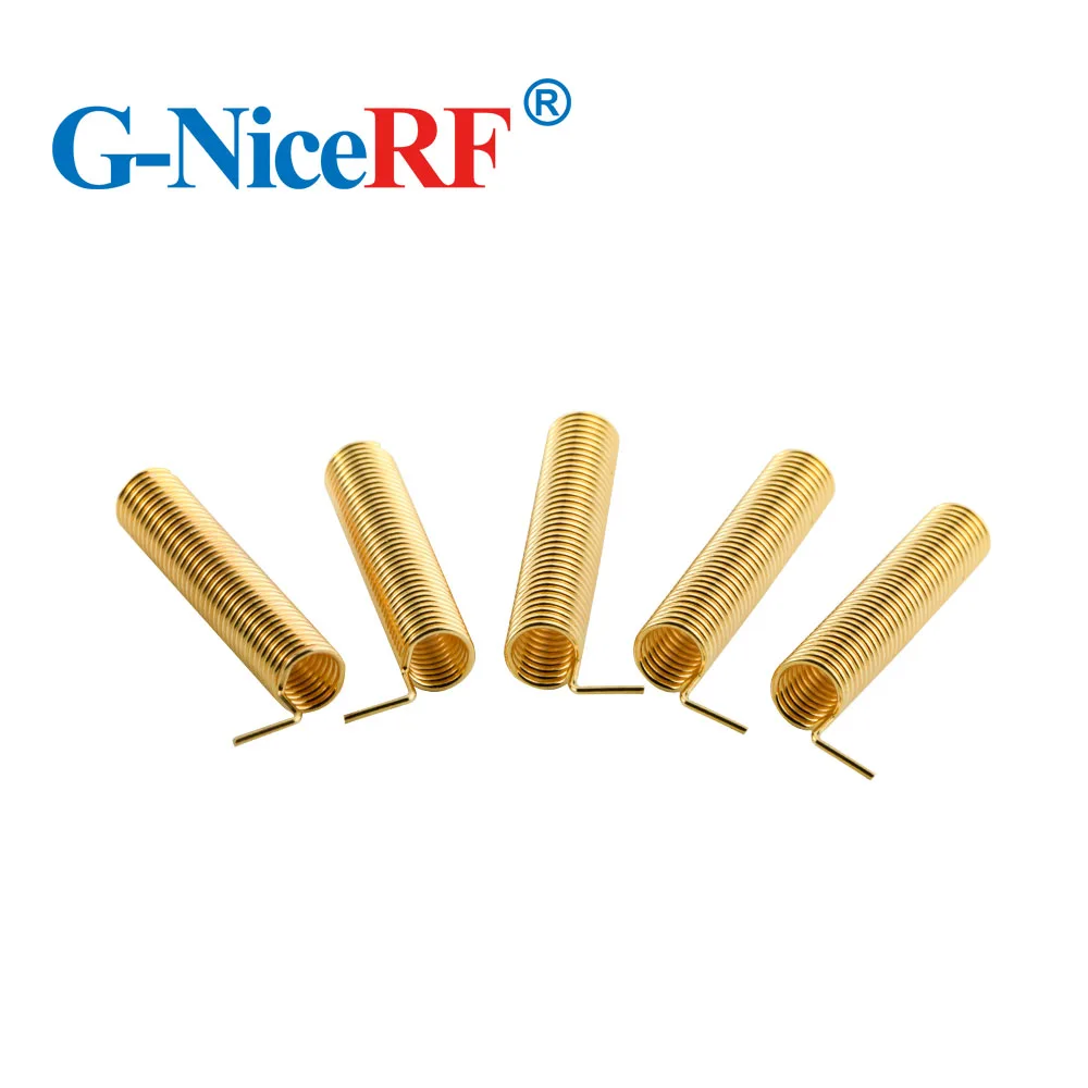 10pcs/pack Anti-vibration SW315-TH23 315MHz Gold Plated Spring Antenna