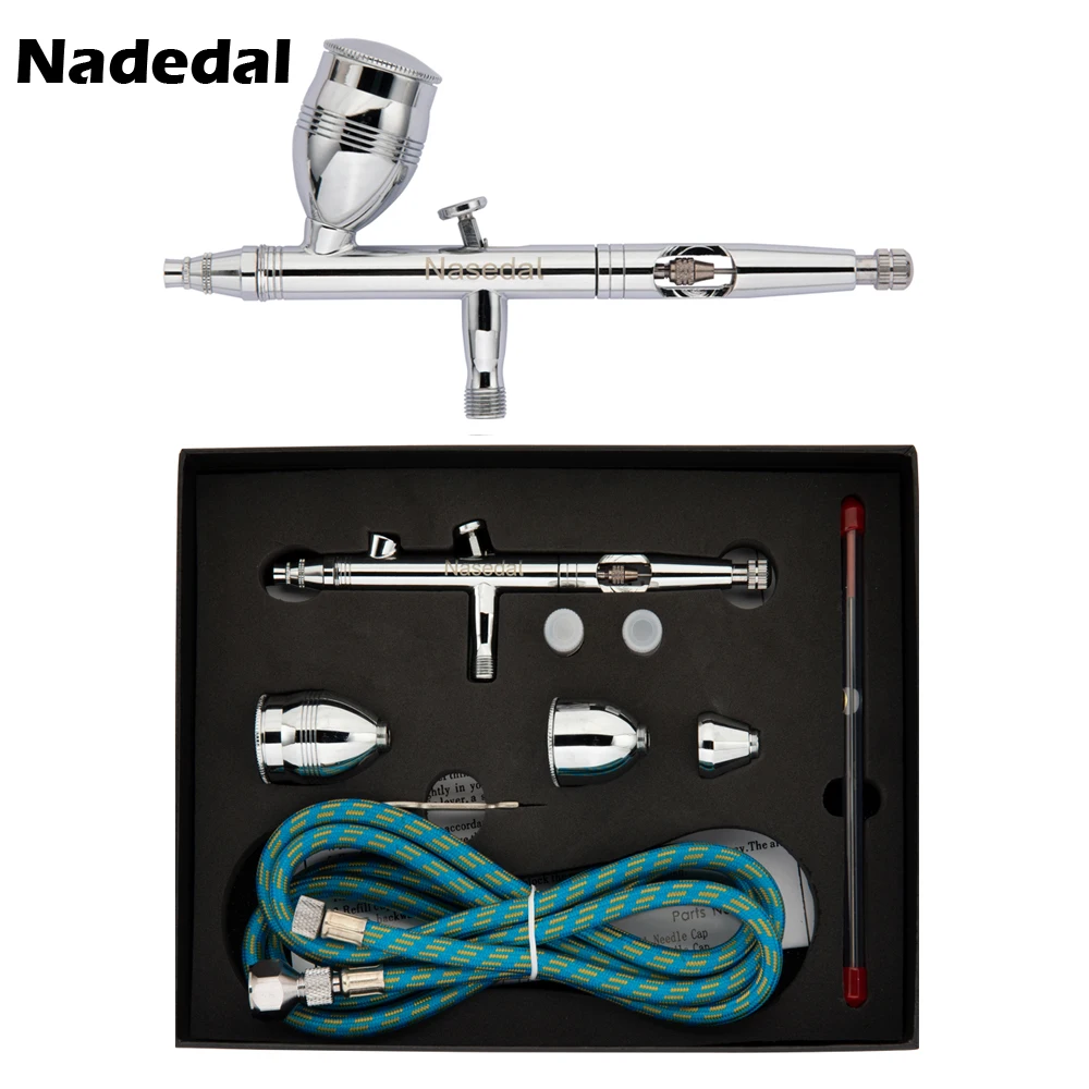 Nasedal Dual-action 2cc/5cc/13cc Airbrush kit NT-116AK (0.2/0.3/0.5mm ) NT-183 (0.3/0.5/0.8) For Painting Cars Air Brush pray