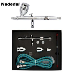 Nasedal Dual-action 2cc/5cc/13cc Airbrush kit NT-116AK (0.2/0.3/0,5mm) NT-183 (0.3/0.5/0.8) Für Malerei Autos Luft Pinsel beten