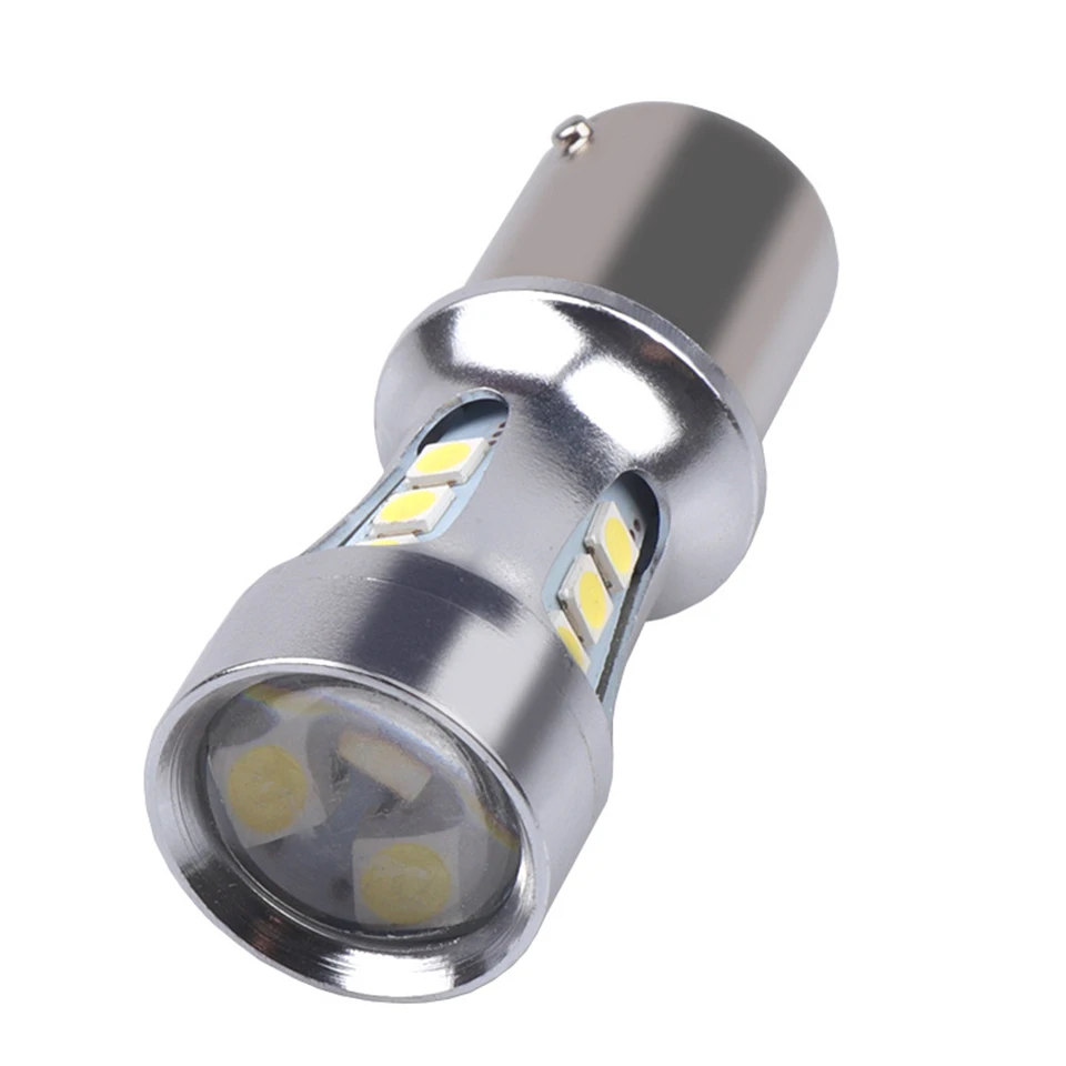 1 pz 1156 Led P21w luce per Auto alluminio Super luminoso di alta qualità 18Smd 3030 Ba15s S25 lampada di parcheggio freno di retromarcia automatica