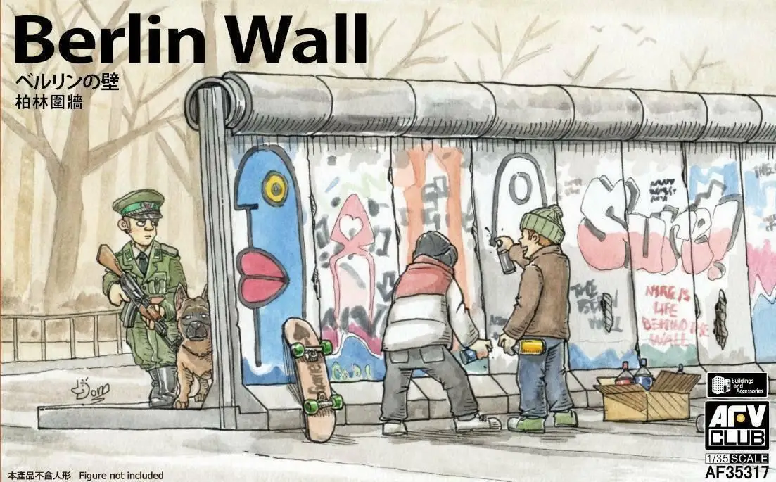 AFV Club AF35317 1/35 Berlin Wall (with Decals, Figures not included)