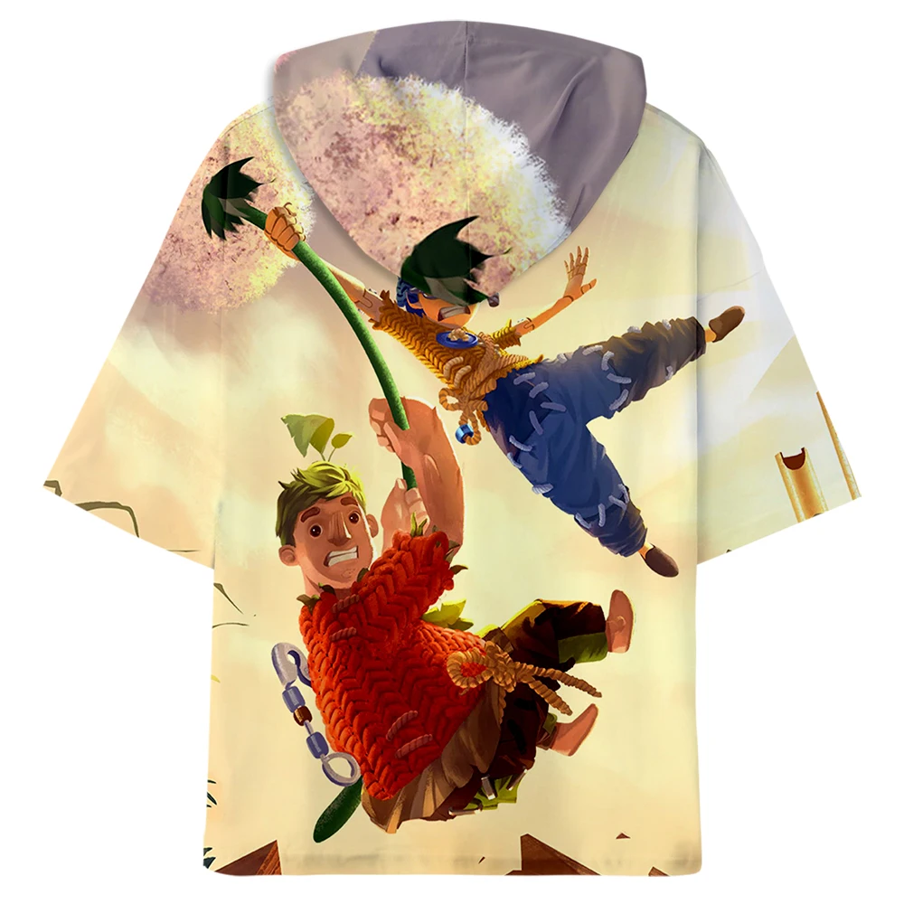 It Takes Two Hooded T-shirt 3D Printing Women Men Hooded T-shirts Short Sleeve Harajuku Streetwear Summer New