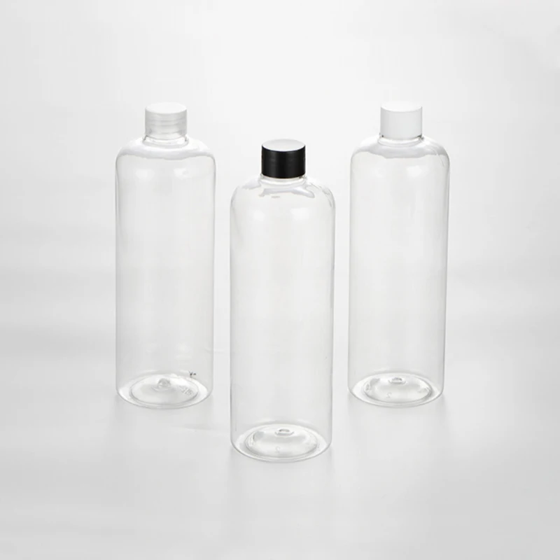 500ML X 24 Transparent Plastic Bottle 500CC Empty Shampoo Bath Liquid Soap Container Personal Care Refillable Bottles