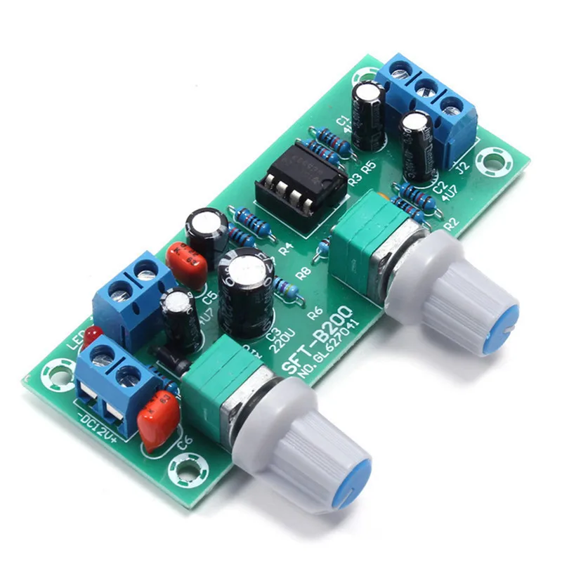 Single power supply 10-24V subwoofer pre-board, front finished board, low-pass filter board, non-power amplifier board