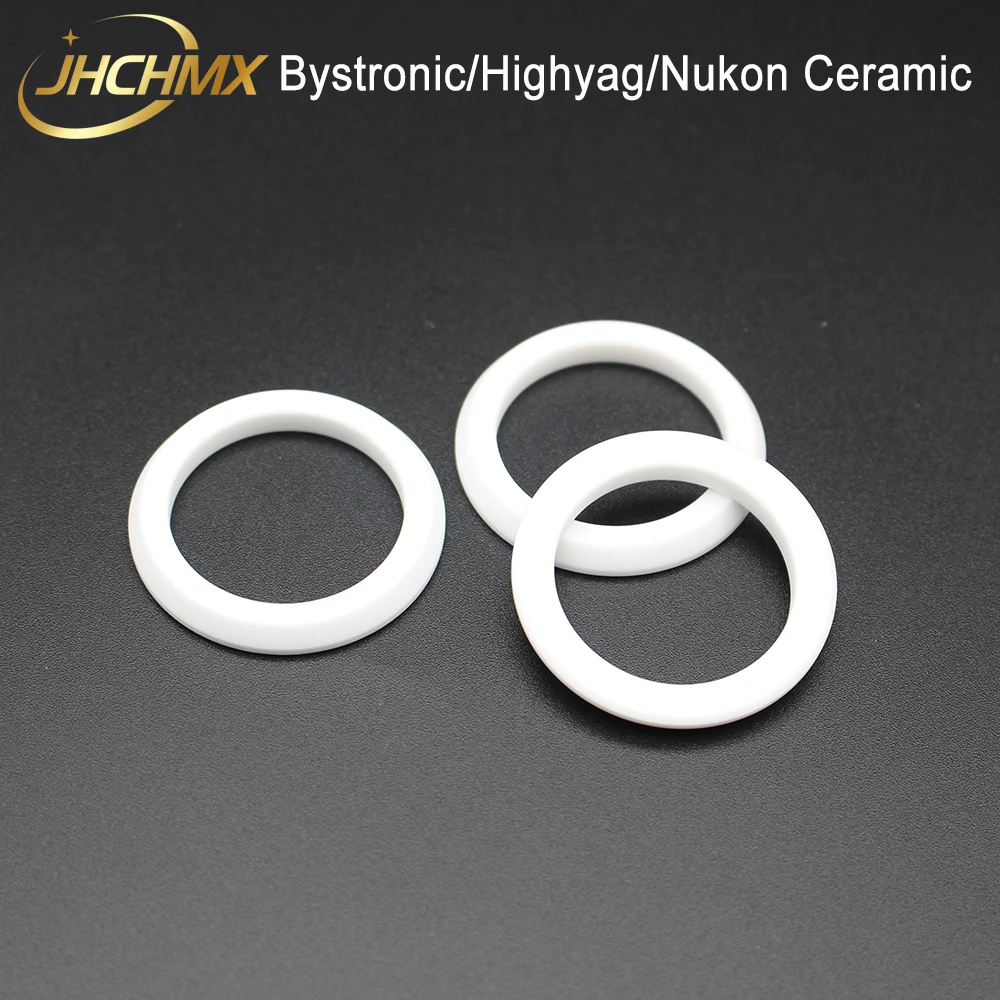Jhchmx แหวนเซรามิกเลเซอร์ highyag/nukon อะไหล่10046025 Dia.35.2mm Thk.4mm ไฟเบอร์เลเซอร์สำหรับ bystronic