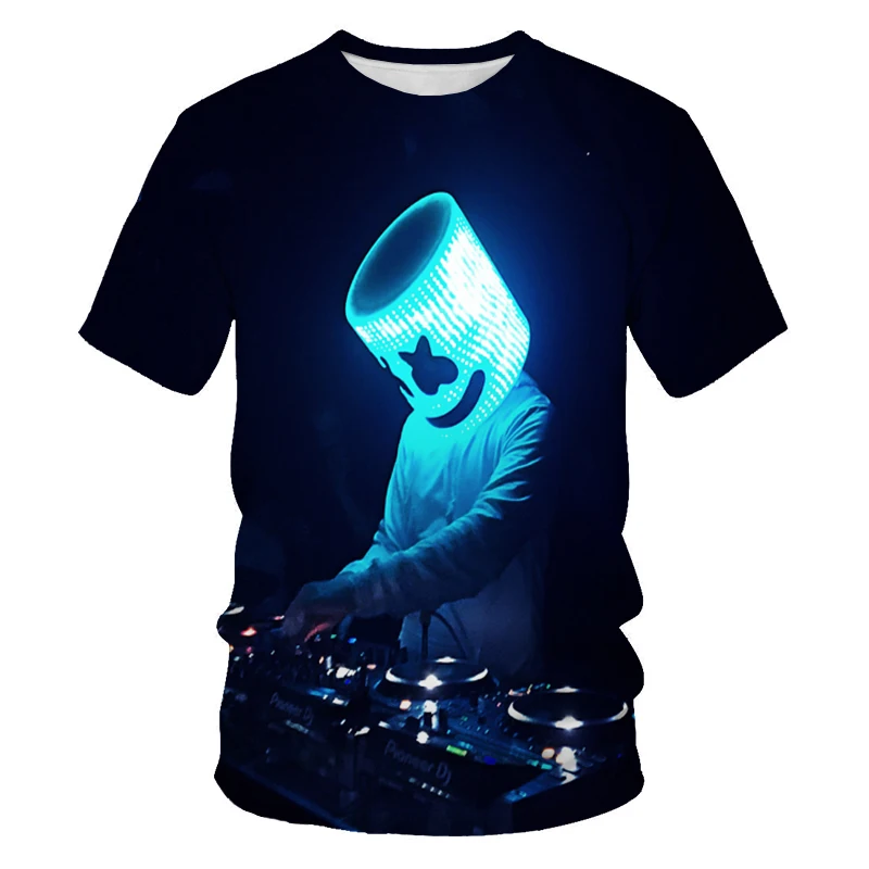 Men Disco Dj Rock men's 3DT-shirt Party Music Sound Activated Led T Shirt Light Up And Down Punk Flashing Equalizer Men's Tshir