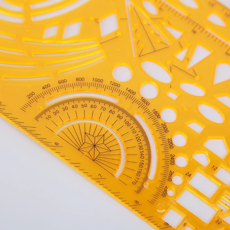 Seven different Ruler Durable K Resin Military Drawing Template Drafting Ruler Stencil Measuring Tool Au13 19 Droship