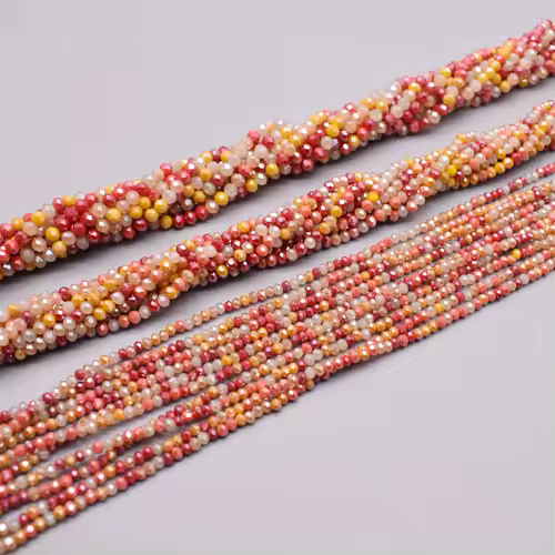 Yanqi 2 3 4mm Rondell Austria Faceted Crystal Beads Round Glass Beads Loose Spacer Beads for Jewelry Making DIY - Image 10