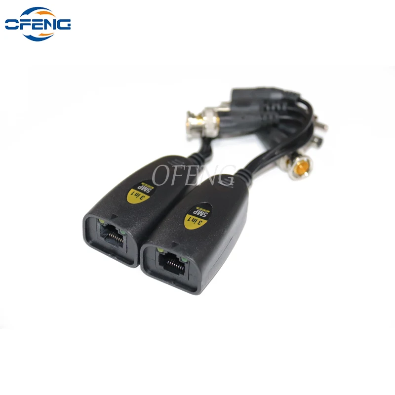 

5 МП HD CCTV Video Balun трансиверы RJ45 порт с видео/аудио/питанием 3 в 1 поддержка HD-CVI/AHD/TVI/CVBS видеосигнал