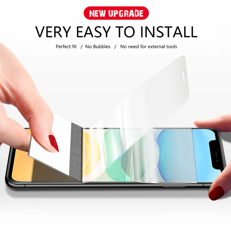 3 Stück weiche, mattierte Hydrogel-Schutzfolie für iPhone 18 Air 17 16 15 14 Plus 13 12 mini 11 Pro X XS MAX XR SE Displayschutz – Detail 11