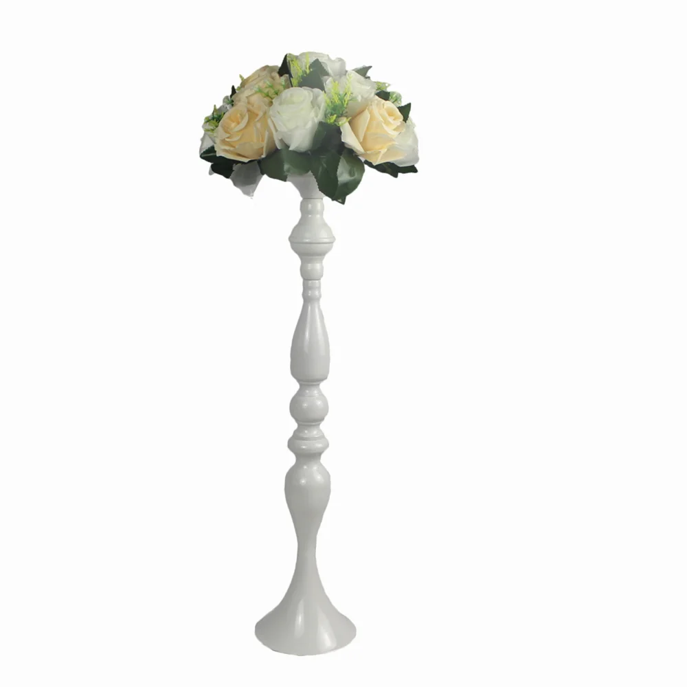 

IMUWEN Candle Holders 60 CM/24" Metal Candlestick Flower Vase Table Centerpiece Event Flower Rack Floor Road Lead Wedding Decor