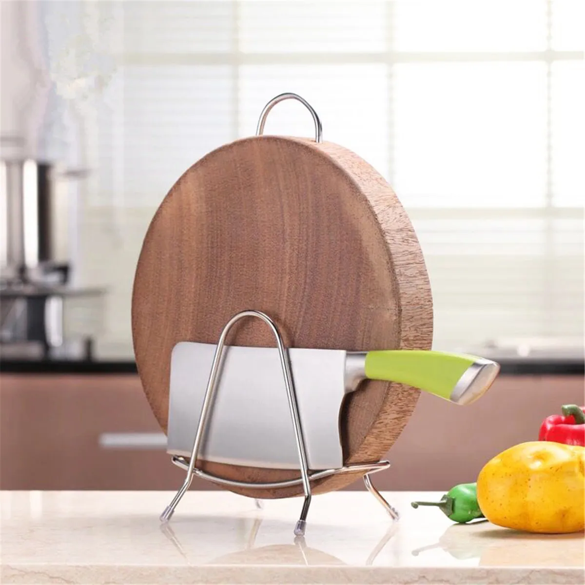 

2/4/6/8 Pcs Stainless Steel Cutting Board Holder Pot Lid Rack Chopping Board Stand Rack Kitchen Organizer Drying Houseware Rack