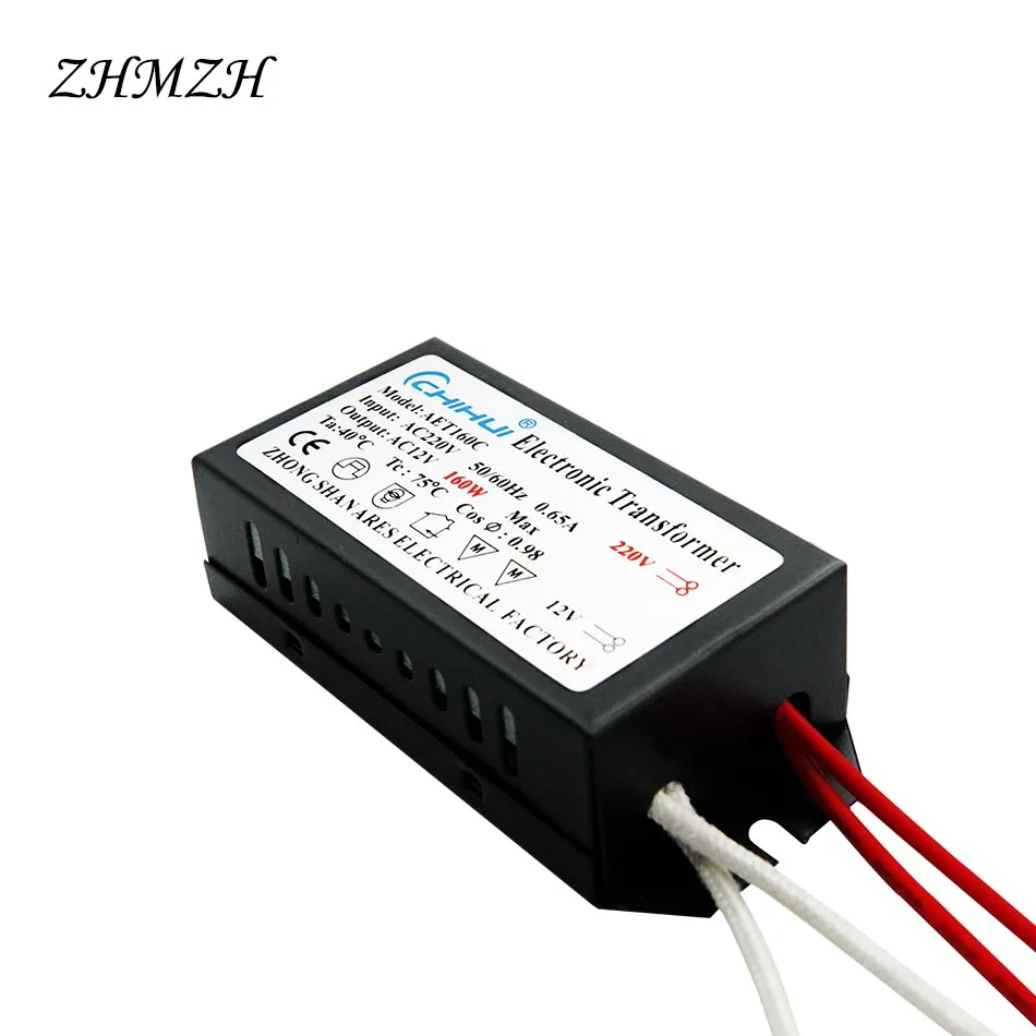 AC220V to 12V Electronic Transformer 60W 80W 105W 120W 160W 180W 200W 250W For Halogen lamp & Crystal Lamp G4 Light Beads