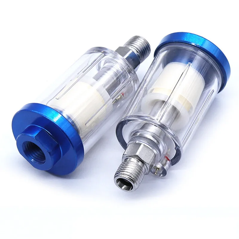 High Pressure 1/4\'\' Water Oil Separator Inline Air Hose Filter Moisture Trap For Compressor Spray Paint Gun Pneumatic Parts