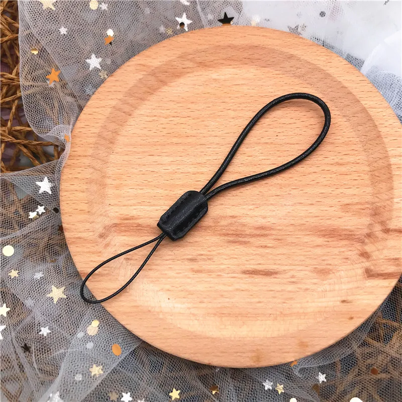 New Short Leather Lanyard for mobile phone Good Quality Cowhide Hand Rope Phone Strap U disk Bluetooth Small Speaker Sling