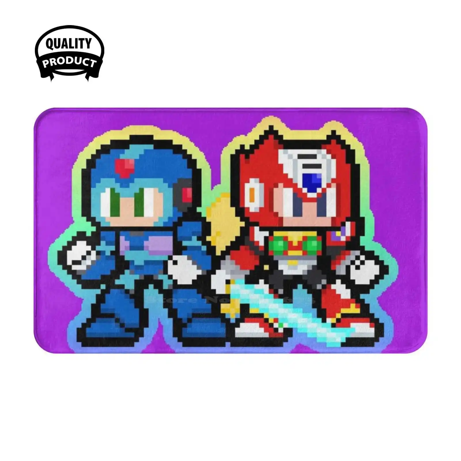 Mega Man X - Maverick Hunters Soft Cushion Home Carpet Door Mat Car Rug Mega Man X Megaman X Zero