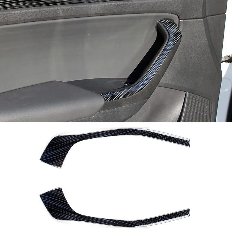 Hivotd For Skoda Kodiaq Car Accessories Door Armrest Trim Strip Sticker Strip Auto Interior Mouldings Parts 2017-2020