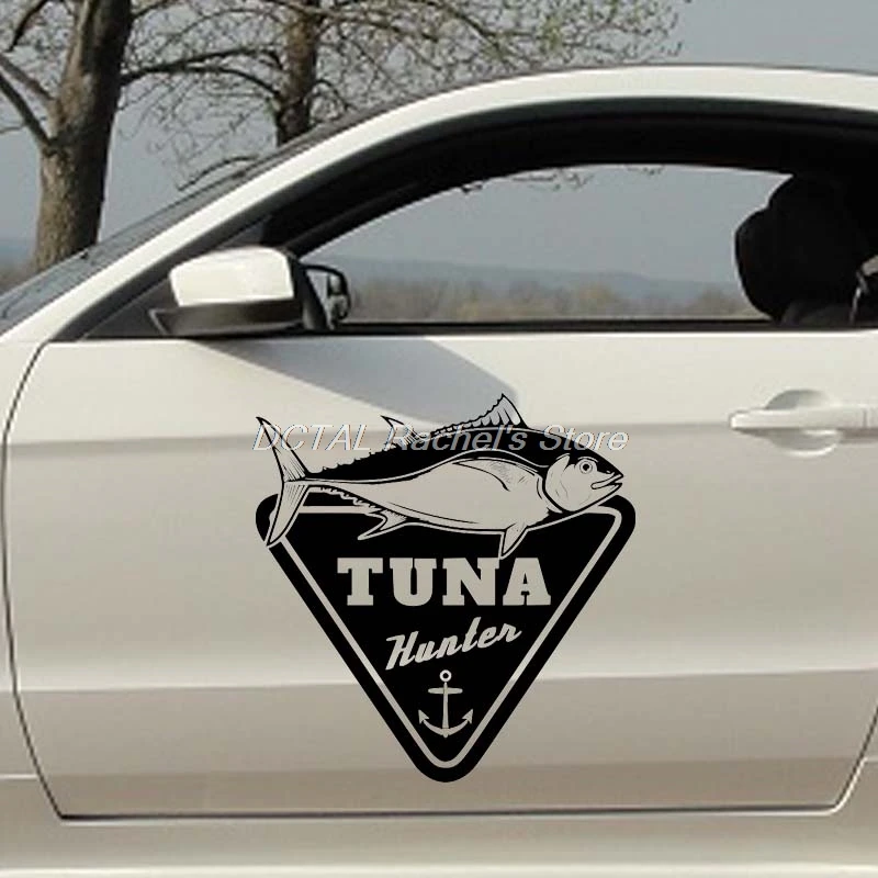 Bluefin Tuna Fish Car Sticker Fish Decal  Boat Yacht Door Window Trunk  Helmet for Volkswagen VW  decor