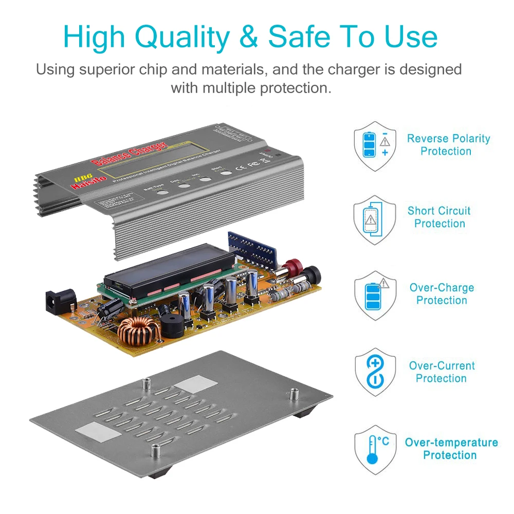 IMAX B6 الأصلي HB6 يبو شاحن بطارية 80 واط 6A شاحن ميزان رقمي مفرغ ل يبو NiMh ليثيوم أيون Ni-Cd مع XT60 تاميا