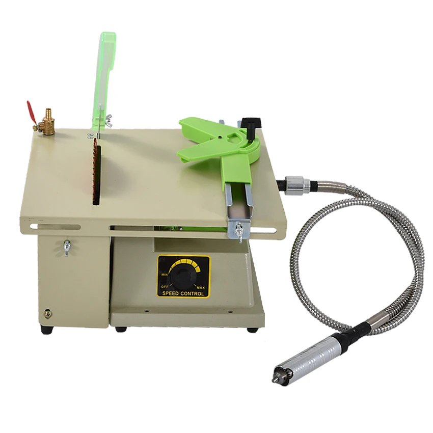 New Multi-function Desktop Mini Stone Polisher Grinding Engraving Jade Cutting Machine DIY Woodworking Table Saw 220V/110V 1380W