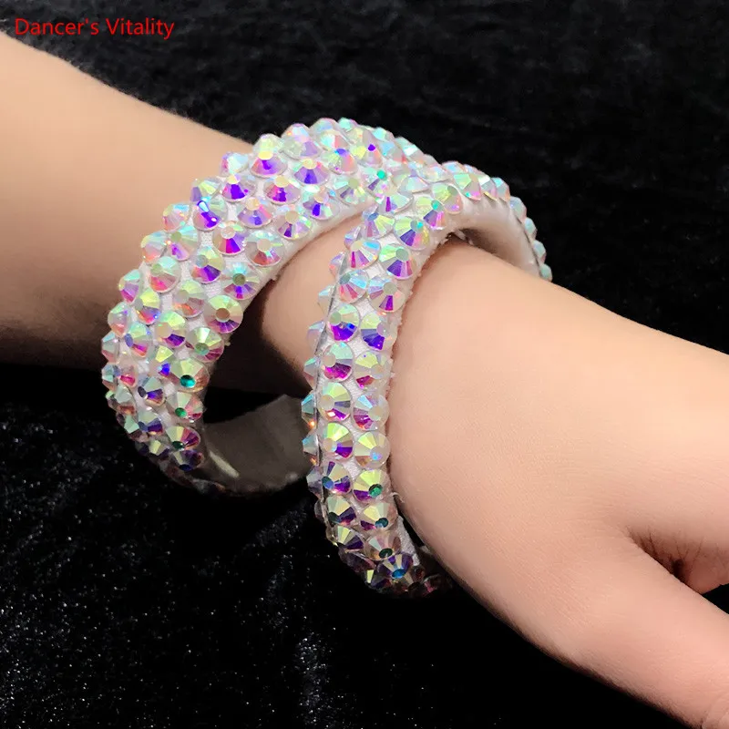 New Belly Dance Bracelet Drill Bracelet Stone Jewelry Hand Cuff Cuff Bellydancing Oriental Dance Accessories Bracelet