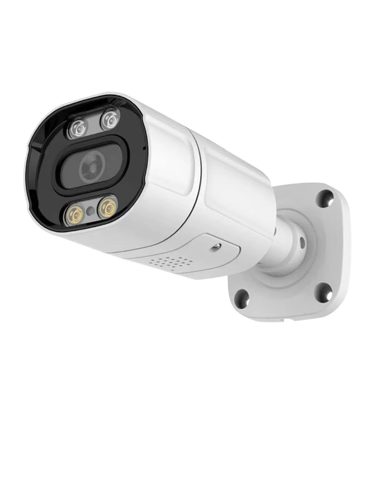 4K 8MP H.265 IP Camera POE Security Surveillance Camera Metal ONVIF Two Way Audio Double Light Color Night Waterproof CCTV Video