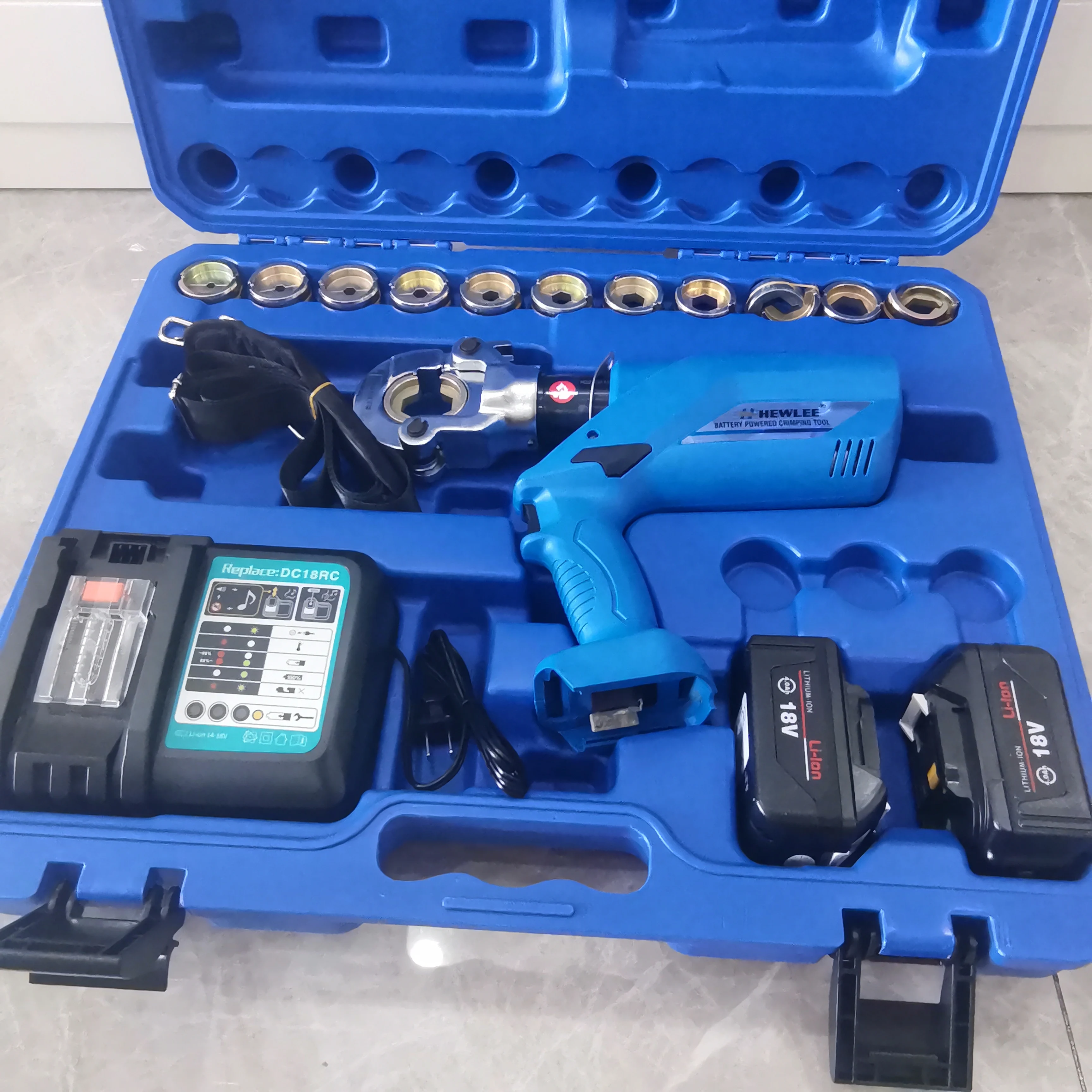 HL300 Electric  hydraulic Crimping Tool machine  pliers /Rechargeable   Battery Powered wire crimpers 10-300mm2