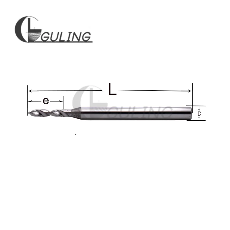GULING-broca de vástago fijo de aleación de acero de tungsteno, vástago de 4mm, 0,3, 0,4, 0,5, 0,6, 0,7, 0,8, 0,9, 1,0, 1,1, 2,0, 2,2, 3,0, 3,3, 3,4, 3,5, 3,6, 4,0